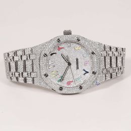 Luxury Looking Fully Watch Iced Out For Men woman Top craftsmanship Unique And Expensive Mosang diamond Watchs For Hip Hop Industrial luxurious 54272