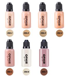 OPHIR Airbrush Makeup Foundation Inks 3 Colours Air Foundation for Face Paint Make-up Salon Cosmetic Makeup Pigment_TA1042-4-5 240410