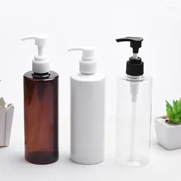 Storage Bottles 20pc 300ml Empty Coloured Cosmetic PET Lotion Luxury White Black Screw Cap Shampoo Bottle Packaging Container