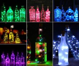 New 20 LED 2M Solar DIY Cork Shaped Light String Outdoor Solar Party Decoration Novelty Night Lamp Solar Wine Bottle Stopper Strin3967468