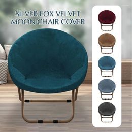 Chair Covers Round Saucer Cover Elastic Velvet Moon Sauce Protector Seat Slipcovers Camping