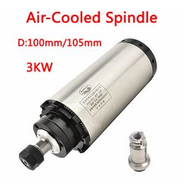 CNC Air Cooled Spindle Motor 3000W 3.0KW Diameter 100 105mm CNC Router Tools For Milling Machine