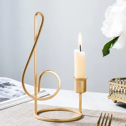 Candle Holders Aesthetic Metal Holder Stand Geometric Rustic Cute Modern Pillar Nordic Portavelas Table Decoration Items