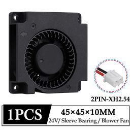 Cooling 1Pcs Gdstime DC 24V Fan 45mm 45x45x10mm Radial Exhaust Brushless 3D Printer Cooling Fan 4.5cm 4510 Micro Turbo Blower Cooler