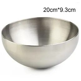 Bowls High Quality Practical Durable Salad Bowl Tableware Bar 12/15/20cm Cooking Kitchen Mixing Rice Stainless Steel