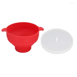 Bowls Collapsible Popcorn Bowl Microwave Environmental Protection With Handle For Kitchen