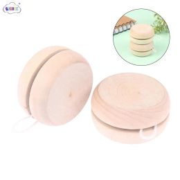 Funny Wooden Yoyo Ball Toy Color Mini Round DIY Hand-Made Crafts Log Toys Kids Creative Yo Yo Toys For Child Gift