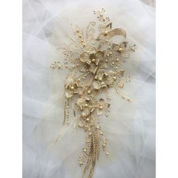 1 Piece Lace Applique DIY Craft Flower Patch Garment Auxiliary Material Repair 30*16CM