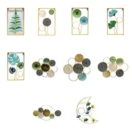 Decorative Plates A9LB 1PC Delicate Metal Flowers Wall Art Hangings Decorations For Porch Garden