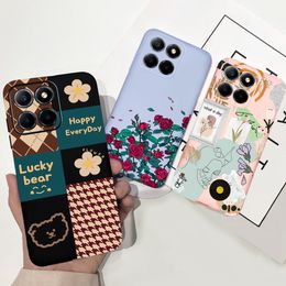 Phone Cases For Honour X6s Case Honour X6 4G Cover Stylish Girl Colour Block Coque Fundas On Huawei HonorX6 X 6 S Soft Sikilly Case