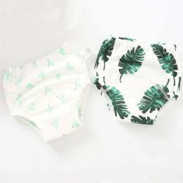 Trousers 4PCS Cotton Reusable Waterproof Baby Potty Training Pants 6 Layers Cloth Diaper Nappy Panties Kids Toddler Underwear