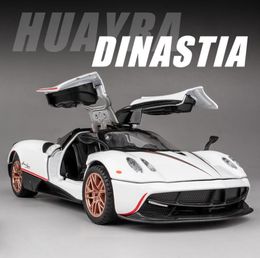 1:32 Pagani Huayra scale diecast car Dinastia super sport car metal model with light and sound pull back vehicle toys collection