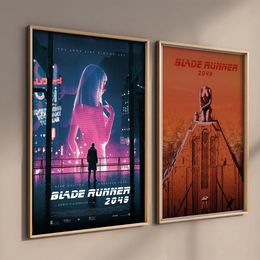 Classic Retro Future Movie Blade Runner 2049 Poster Aesthetic Canvas Painting Prints Wall Art Pictures for Living Room Decor