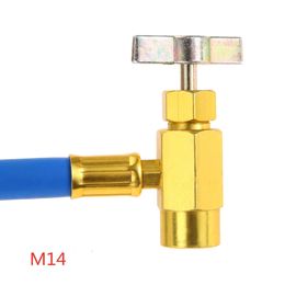 R134A Air Conditioner Gas Charging Hose with Measuring Gauge AC Recharge Hose Refrigerant Gas Refill for Car Automobile