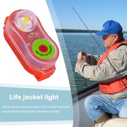 Automatic Survivor Locator Light LED Life Jacket Emergency Signal Water-activated Safety Personal Locator Light Life Kayaking