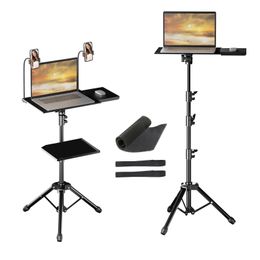 SH Projector Tripod Stand-Laptop Tripod Adjustable Height DJ Mixer Standing Table Outdoor Computer Desk Stand for Stage orStudio 240410