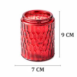180g Glass Scented Fragrance Candles Jar - Candle Jar for Home Decor, Bathroom, Bedroom, Office, Hotel, Soy Wax Candle Jar Gift
