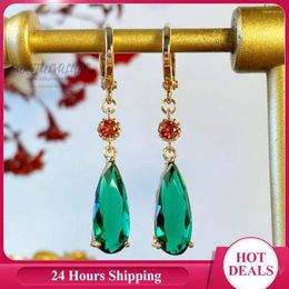 Dangle Earrings Emerald Stud High Applicability Cartoon Anime Accessories Toxic Free And Safe Ear Ring