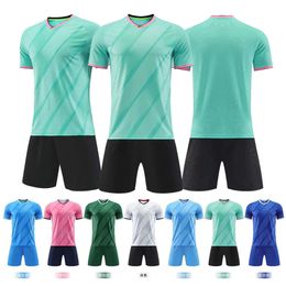 Short Sleeved Set Student Competition Adult and Childrens Training Light Board Football Suit Printed Diy