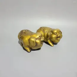 Decorative Figurines Pure Copper Thickened Brass For Pig Decoration Household Living Room Crafts