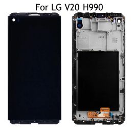 5.5" Original For LG V20 LCD Display Touch Screen Digitizer With Frame For LG H990 H918 H910 LS997 US996 VS995 LCD Repair