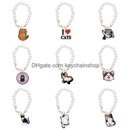 Other Drinkware Cute Cat Charm Accessories For Cup And Simple Modern Tumbler With Handle Sile Drop Delivery Othu6