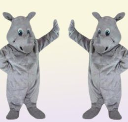 2020 brand new Rhino Mascot Costume Character Adult Sz 019204650