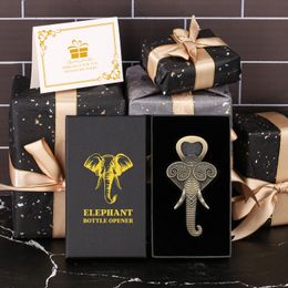 LKKCHER Elephant Gifts for Women Beer Bottle Opener with Gift Box Ideas Elephant Nose Corkscrew Original Fathers Day Present Men