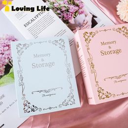 6-inch Vintage Photo Albums 100 Picture Case Storage Scrapbooking 4D Picture Case Photo Album Storage Family Wedding Memory Gift