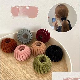 Hair Tools Fashion Matte Texture Hairpin Bun Claw Clips Horsetail Buckle Clip Bird Nest Expanding Accessories For Women Drop Delivery Ot316