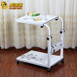 Lazy Lifting Computer Desk Mobile Telescopic Notebook Desk Writing Desk Type C Nursing Table Household Bedside Office Furniture