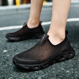 Unisex Big Size 47 48 Quick Dry Water Shoes Women Mesh Slip-On Casual Sneakers Men Summer Outdoor Hollow Sports Walking Shoes