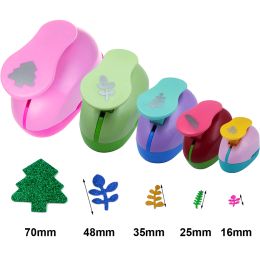 Punch 2 inch ( 4.8cm) 1inch (2.5cm) 5/8inch (1.6cm) leaf design of craft punch eva foam maker paper punches for scrapbooking