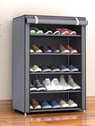 1086Layers Shoe Cabinet Organiser Minimalist Shoe Shelves Dustproof Nonwoven Shoerack Home Furniture Space-saving Cabinets 240411