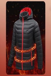 Hunting Jackets 11 Areas Heated Jacket Men Women Outdoor USB Electric Heating Winter Thermal Coat Clothing Waistcoat For Sport Hik9081982