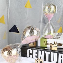 1/3/5 Minutes Sequins Hourglass Timer Sea Sand clock Living Room Wine Cabinet Study Home Decorations Gift Desk Small Ornaments