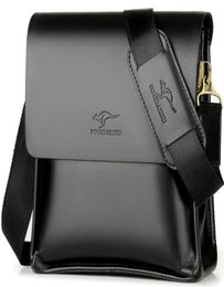 Designer Leather Messenger Bag Male Vintage Crossbody Over The Shoulder Bag Kangaroo Brand Mens Bags For Work College Busines2085571