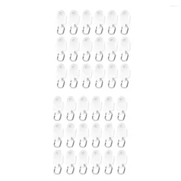 Shower Curtains 100 Pcs I-shaped Track Pulley Home Curtain Fittings Window Shades Roller Hook Sliding Wheel Plastic Scroll Accessory Parts