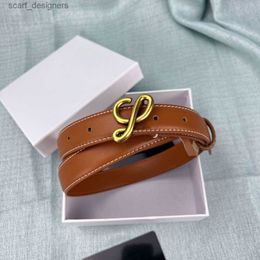 Belts Luxury Designer Belt Women Genuine Leather Letter Buckle Belt Fashion Lady Formal Dress Jeans Necessary For Thin Waistband Width 2.5CM High Quality Y240411