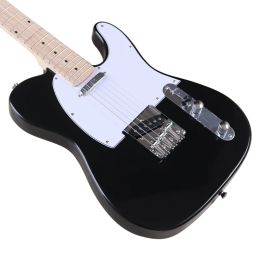 Cables Tl Electric Guitar Solid Basswood Body 6 Strings Guitar 39 Inch Wood Guitar Black Color Electric Guitarra