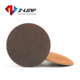 Z-LEAP 2Inch 2pcs Diamond Polishing Pad Granite Marble Concrete Stone Electroplated Flexible Sanding Disc