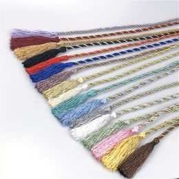 Modern Curtain Strap Hand Woven Tassel Hanging Ear Curtain Buckle Shower Curtain Rope Small Strap Hanging Rope Accessorie ZC418