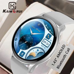 Watches KAIMORUI SmartWatch AMOLED Bluetooth Call Health Monitoring 1.43" Always on Display Fitness Tracker Sports Smart Watch Men Women