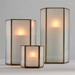 Candle Holders Geometric Vintage Scented Candles Living Room Hanging Cage Table Ceramic Candelabros Decorativos Home Decor