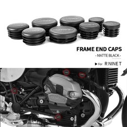 Motorcycle Accessories Frame End Caps Frame Hole Cover Caps Plug Decorative For BMW RNineT R Nine T 2017- 2022 2021 2020 2019