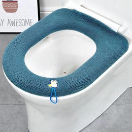 Toilet Seat Covers Cover Mat Washable Closestool Pads Cushion With Handle Soft Cartoon Bathroom Accessories
