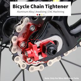 Bike Chain Tensioners Adjuster Bicycle Tensioner Fastener Bolt For DIY Tool Aluminium Alloy Single Speed Chain Adjuster Regulator