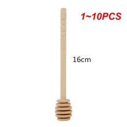 Spoons 1-10PCS High Quality Kitchen Tools Actual Handle Jar Spoon Durable Convenient Wooden Honey Stick Tool Set