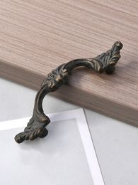 2pcs European style zinc alloy antique drawer home improvement Cabinet Wardrobe handle Strip European Furniture Hardware 52/83mm