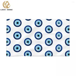 Towel Greek Evil Eye Hamsa Breathable Cotton Face Quick Drying Nazar Amulet Boho Charm Beach Towels